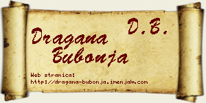 Dragana Bubonja vizit kartica